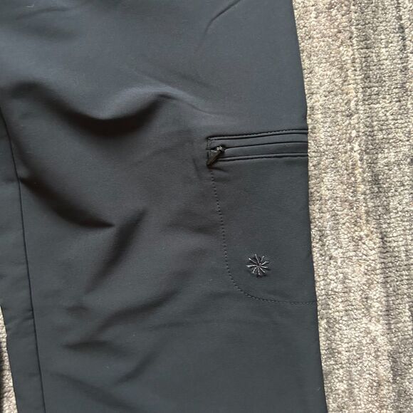 Athleta black soft shell ski pants, bottom zip, size 10 T - Picture 7 of 7